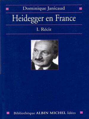 cover image of Heidegger en France--tome 1